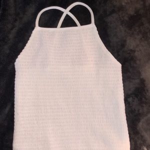 white halter tank top SOLD DONT BUY